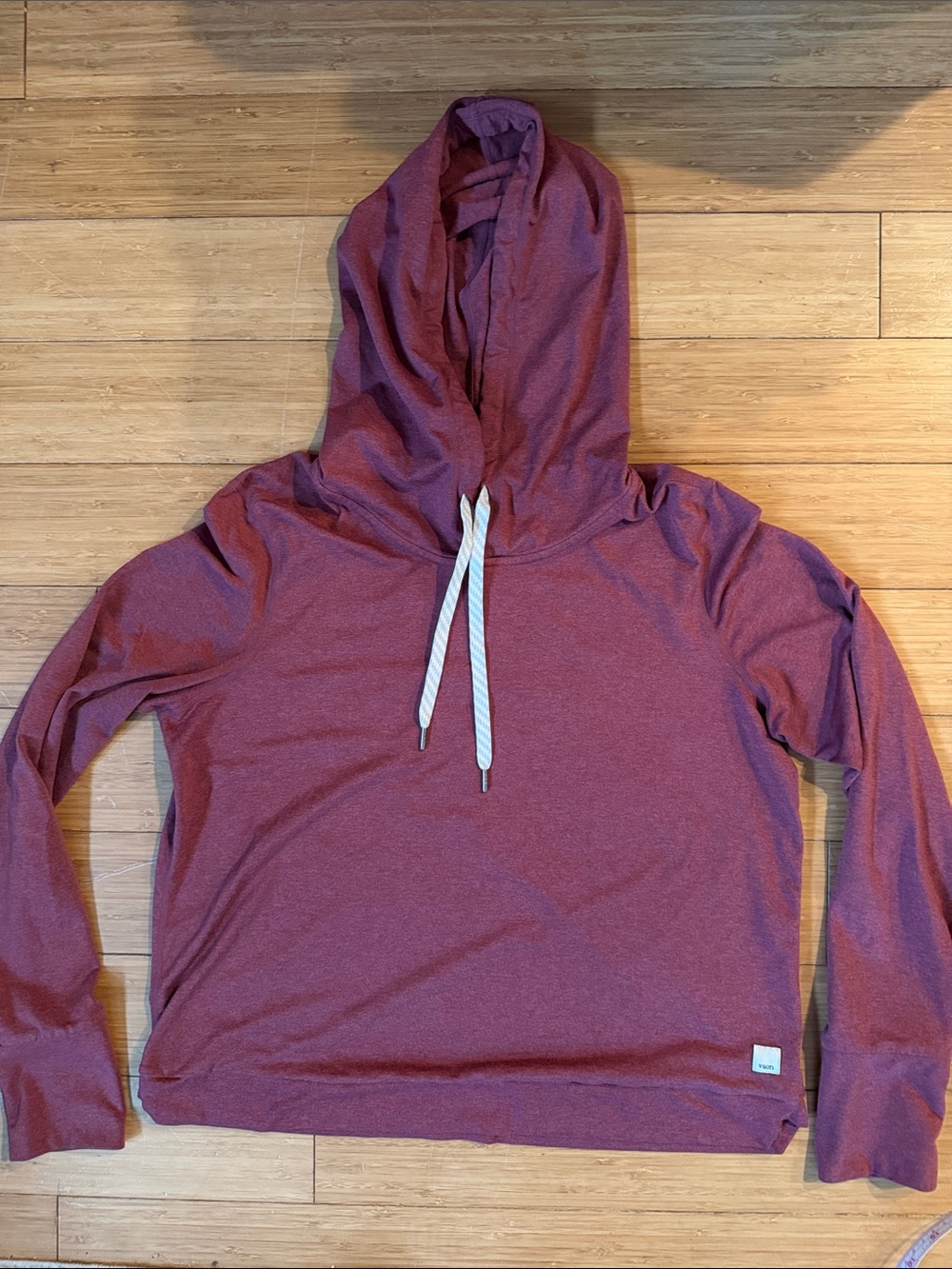Vuori Maroon Hooded Pullover